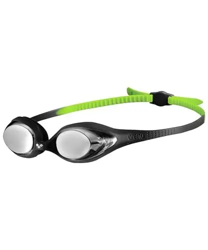 Produktbild: ARENA Spider Junior Mirror Kinderschwimmbrille, Schwimmbrille mit Verspiegelten Antibeschlag-Gläsern, UV-Schutz, Selbstjustierender Nasensteg, Hypoallergene Silikondichtungen