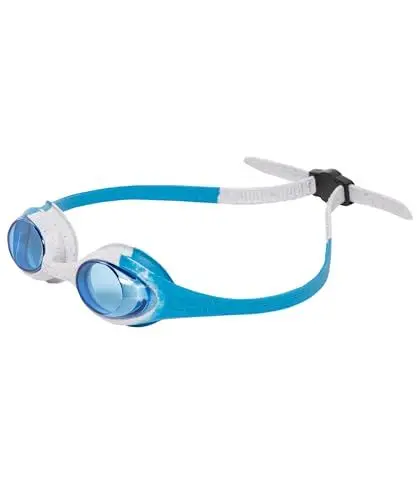 Produktbild: arena Spider Kids Anti-Fog Schwimmbrille für Kinder, Kinder-Schwimmbrille mit UV-Schutz, Selbstjustierender Nasensteg, Hypoallergenische Silikon Dichtungen, BLAU-GRAU-BLAU