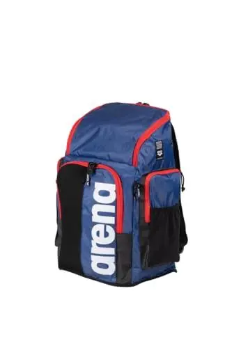 Produktbild: arena Spiky III 45 Rucksack, Schwimm-, Fitness-, Sport- und Freizeitrucksack, Reiserucksack aus Wasserabweisendem Material mit Gepolsterten Schultergurten, Inkl. Nassbeutel, 45 Liter