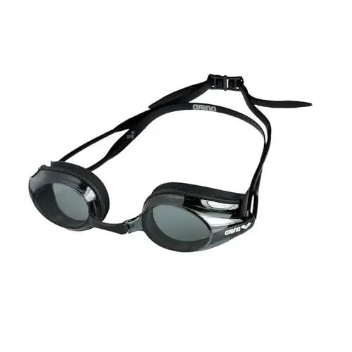 Produktbild: arena Tracks Unisex Wettkampf-Schwimmbrille für Erwachsene, Schwimmbrille mit Antibeschlag-Gläsern, UV-Schutz, 4 Austauschbare Nasenstege, Silikondichtungen