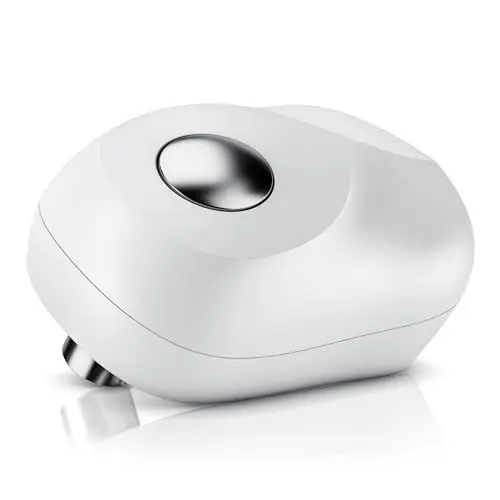 Produktbild: Arendo - Elektrischer Dosenöffner One Touch - mit automatischer 360° Drehung - Öffnung ohne scharfe Kanten - für alle Dosengrößen - Automatikstopp - Büchsenöffner für Senioren und Kinder - weiß