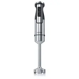 Produktbild: Arendo - Stabmixer 1000 Watt Edelstahl Set - vierflügeliges Messer - Pürierstab - stufenlose Geschwindigkeitsregelung - Turbotaste - Abnehmbarer Mixfuß