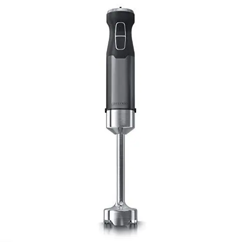 Produktbild: Arendo - Stabmixer 1000 Watt - Vierflügeliges Messer - Pürierstab - stufenlose Regelung - Turbotaste - abnehmbarer Mixfuß - Edelstahl Cool Grey