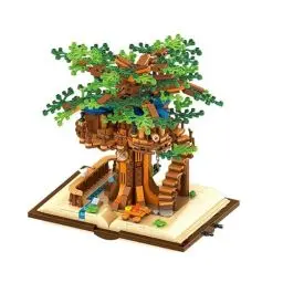 Produktbild: Arentbook Baumhaus, Magic Book Bricks, Klemmbausteine Set 969 STK, Diorama, für Erwachsene und Kinder, Dekoration und Spielspass