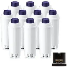 Produktbild: ARETHONE Wasserfilter, Ersatz für De'Longhi Kaffeevollautomaten DLSC002 Filter, Kaffeefilter Kompatibel mit De'Longhi Magnifica S, Dinamica, Eletta Explorer, ECAM, ETAM, EPAM-Serie (10-Stück)