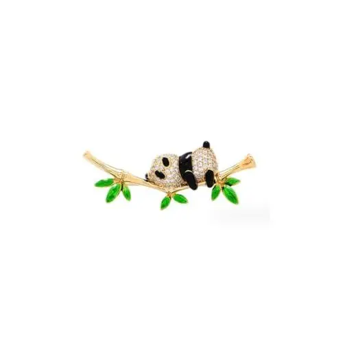 Produktbild: ARFUKA Anstecknadel Panda und Bambus Broschen Brosche Pins Anstecknadel Geschenk für Männer und Frauen Kleidung Taschen Jacken