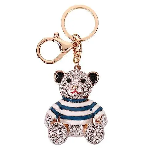Produktbild: ARFUKA Schlüsselanhänger Bär Anhänger Schlüsselhalter Schlüsselringe Handtaschenanhänger Kristall Strass Taschenanhänger Autoschlüsselanhänger Keychain Geschenk
