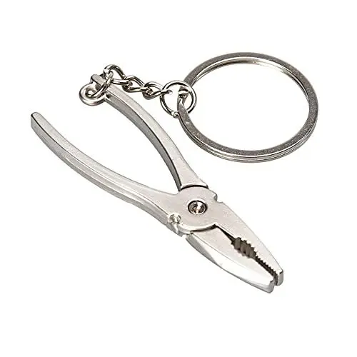 Produktbild: ARFUKA Schlüsselanhänger Mini Abisolierzange Zange Crimpzange Schlüsselanhänger Tragbare Edelstahl Multi-Tool Schlüsselanhänger Ring Nipper Handwerkzeuge