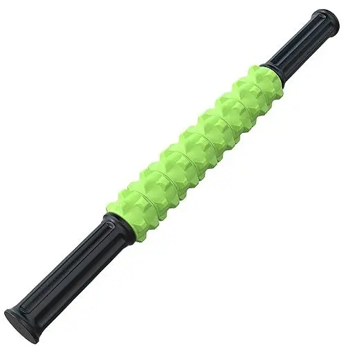Produktbild: ARGOMAX Massagestab mit Rollen, Muskeltherapie-Massagestab, Massageroller Muskel Roller Stick zur Linderung von Muskelkater und Physiotherapie, Grün.