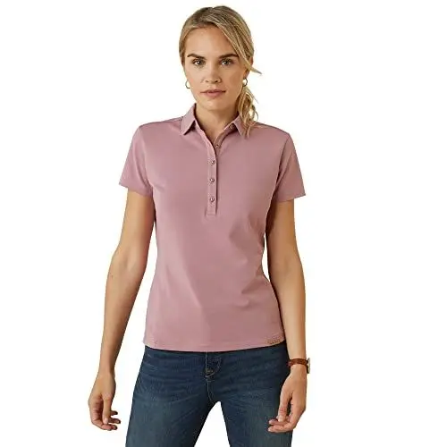 Produktbild: ARIAT 2023 Damen Polo Cloverdale 10043902 - Nostalgie Rosa Womens Size - XL