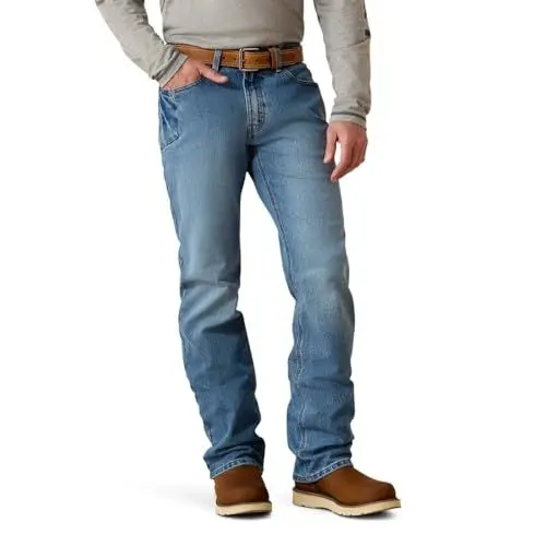 Produktbild: ARIAT Herren MNS Rebar M4 Drstr BSC Boot Jn Blue Haze Jeans, Maritim, 35 W/32 L