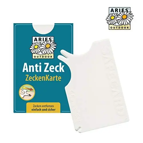 Produktbild: ARIES ZK1 Zeckenkarte für Menschen, Hunde und Katzen - praktisches Taschenformat, 6 x 9 cm