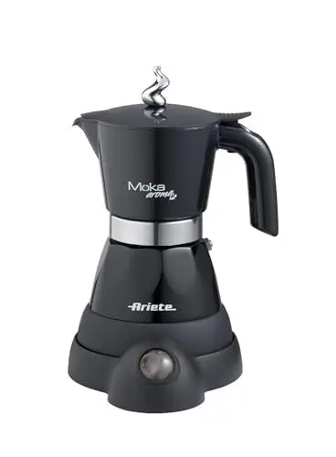 Produktbild: Ariete 1358 Moka Aroma, Elektrische Espressomaschine, 480 W, 2/4 Esoressitassen, Schwarz