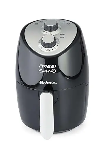 Produktbild: Ariete 4617, Airy Fryer Compact, Luftfritteuse, Fassungsvermögen 2 l, 1000 W, Temperatur max. 200 °C, Schwarz