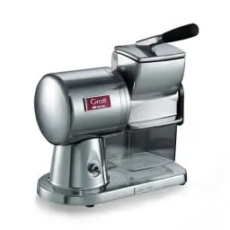 Produktbild: Ariete Gratì Superior 449, Professionelle Elektrische Käsereibe aus Aluminiumdruckguss für Käse, Brot, Schokolade, Trockenfrüchte, Induktionsmotor, Einfach zu Reinigen, 350W, Silber Poliert