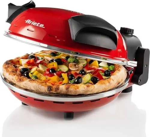 Produktbild: Ariete Pizzaofen Da Gennaro 1200 W Rot und Schwarz