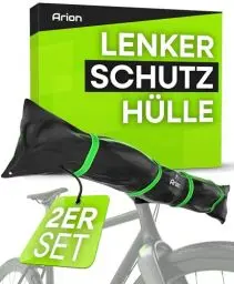 Produktbild: ARION Lenkerschutzhülle E-Bike 2er Set I Heckträger Transportschutz I Fahrrad Abdeckung I Regenschutz Hülle wasserdicht für Fahrradträger I Ebike Lenkerschutz Schutzhülle Lenker Regenhülle E Bike