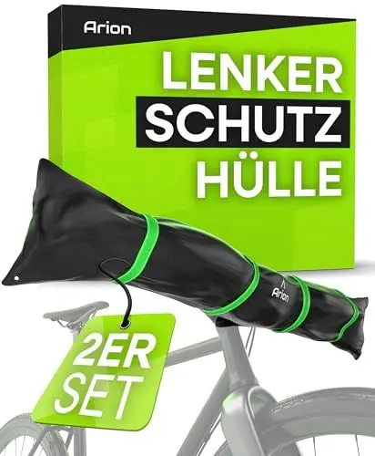 Produktbild: ARION Lenkerschutzhülle E-Bike 2er Set I Heckträger Transportschutz I Fahrrad Abdeckung I Regenschutz Hülle wasserdicht für Fahrradträger I Ebike Lenkerschutz Schutzhülle Lenker Regenhülle E Bike