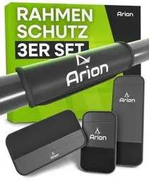 Produktbild: Arion Fahrrad Rahmenschutz 3er Set I Transportschutz passend für Thule Fahrradträger I Carbon Rahmen Schutz I Fahrrad Anhänger E-Bike Zubehör I ebike Befestigung universal passend
