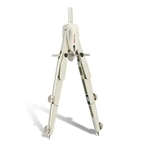 Produktbild: Aristo AR55630 Studio Schnellverstellzirkel (2 Gelenke, max. Durchmesser der Zeichenkreise 340mm, inkl. Zirkel Ersatzminen und Ersatznadel, Zinkdruckguss) silber