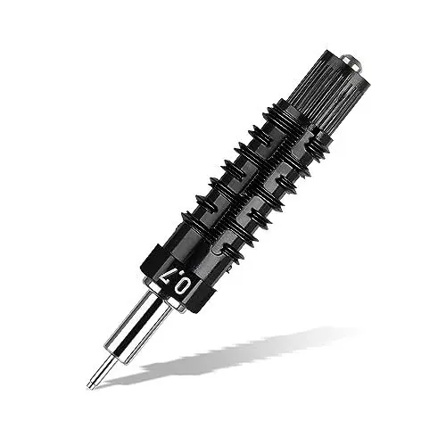 Produktbild: Aristo AR64070PRO MG1 PRO Ersatz-Zeichenspitze für Tuschfüller MG1 PRO Strichstärke 0,70 mm (verchromte Zeichenspitze für hohe Präzision und Langlebigkeit, gleichmäßiger Tintenfluss) schwarz
