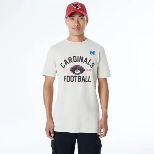 Produktbild: ARIZONA CARDINALS New Era Cap NFL Regular T-Shirt Distressed Screenprint Team Graphic Stone Unisex
