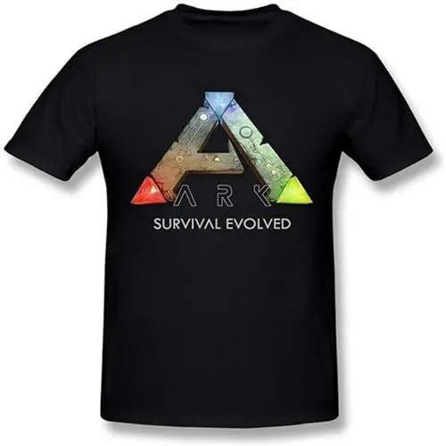 Produktbild: Ark Survival Evolved Game Logo Poster Mens T-Shirt Cotton Unisex Black Tee Tops M