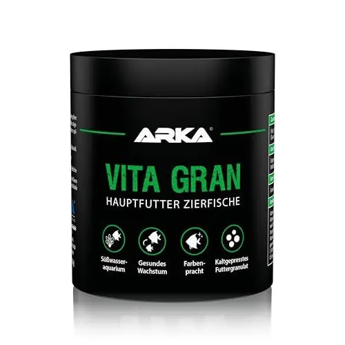 Produktbild: MICROBE-LIFT Vita Gran - 250 ml - Nährstoffreiches Granulatfutter für lebendige Farben und gesundes Wachstum bei Fischen in Süßwasseraquarien, kaltgepresst.