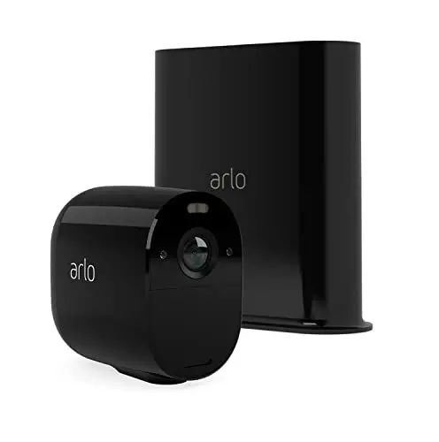Produktbild: Arlo SmartHub und Essential Spotlight Überwachungskamera 1er Set Bundle - schwarz