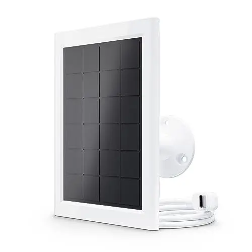 Produktbild: Arlo Zertifiziertes Zubehör, Solarpanel, Wetterfest, Nur Kompatibel Mit Arlo Essential 2 (+XL) Generation 2 Überwachungskamera Aussen, Perfekt, Um Ihre Kameras 24/7 Aufgeladen Zu Halten, Weiß