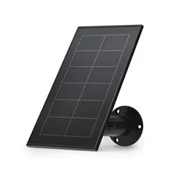 Produktbild: Arlo Zertifiziertes Zubehör, Solarpanel, Wetterfest, Nur Kompatibel Mit Arlo Essential Gen 1 (+XL) Überwachungskamera Aussen WLAN, Perfekt, Um Ihre Kameras 24/7 Aufgeladen Zu Halten, Schwarz
