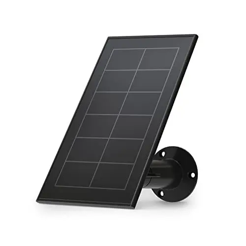 Produktbild: Arlo Zertifiziertes Zubehör, Solarpanel, Wetterfest, Nur Kompatibel Mit Arlo Essential Gen 1 (+XL) Überwachungskamera Aussen WLAN, Perfekt, Um Ihre Kameras 24/7 Aufgeladen Zu Halten, Schwarz