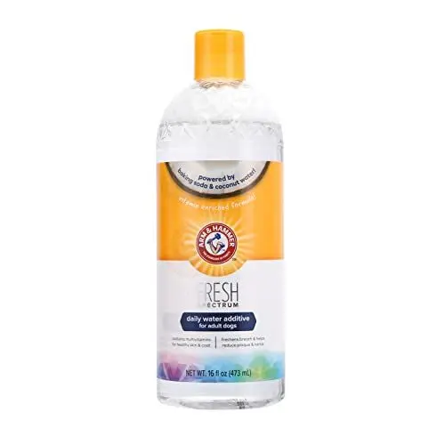 Produktbild: ARM & HAMMER Kokosnuss-Wasserzusatz für Hunde - Einfach zu verwenden, Reduziert Zahnbelag und Zahnstein, Erfrischt den Atem. Zahnfleisch- und Zahnreinigung (473 ml)
