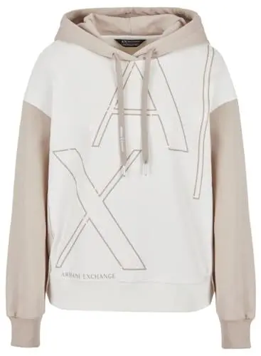 Produktbild: Armani Exchange Damen Ax Outline Logo Print Hoodie Sweatshirt, Journal, S EU