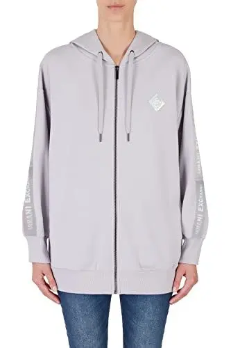 Produktbild: Armani Exchange Damen Hoodie, Zipper Closure, Long Sleeve Hooded Sweatshirt, Hardware, M EU