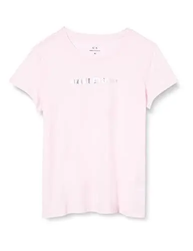 Produktbild: Armani Exchange Damen Short Sleeve, Slim Fit, Round Neck Shirt, Illusion, L EU