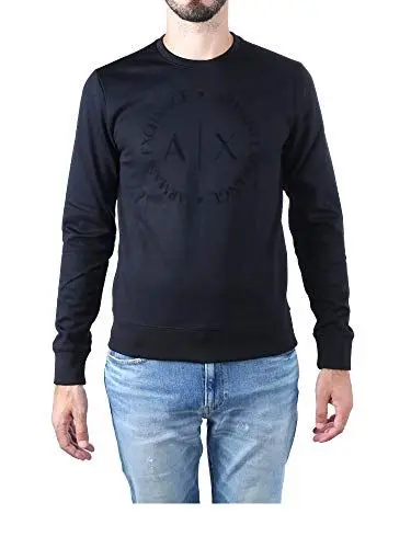 Produktbild: Armani Exchange Herren 1st To Be Noticed Sweat Sweatshirt, Schwarz, M