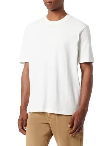 Produktbild: Armani Exchange Herren Ax Logo with Square Outline Regular Fit Tee T-Shirt, Off White, M EU