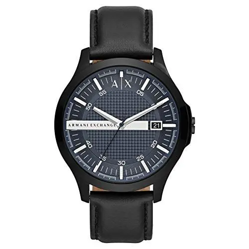 Produktbild: Armani Exchange Herren Drei-Zeiger-Datum, Schwarz-Ton-Edelstahl-Uhr, AX2411