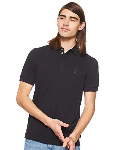Produktbild: Armani Exchange Herren Elegance Poloshirt, Blau, M