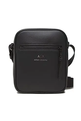 Produktbild: Armani Exchange Herren Essential Dino, Front Pocket, Zip Around Crossbody, Nero