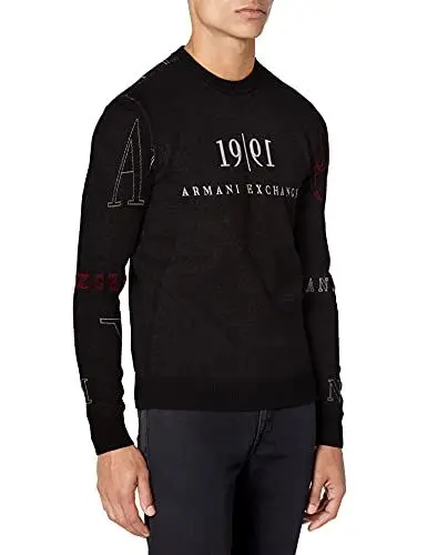 Produktbild: Armani Exchange Herren Pullover I Pullover Sweater, Schwarz , XXL