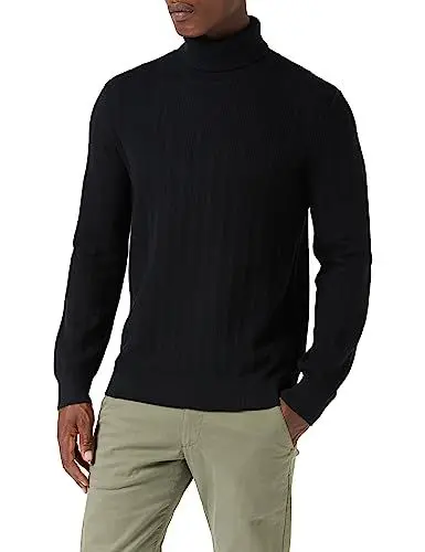 Produktbild: Armani Exchange Herren Substainable, Long Sleeves, Soft Touch, Roll Neck Pullover Sweater, Schwarz, XS EU