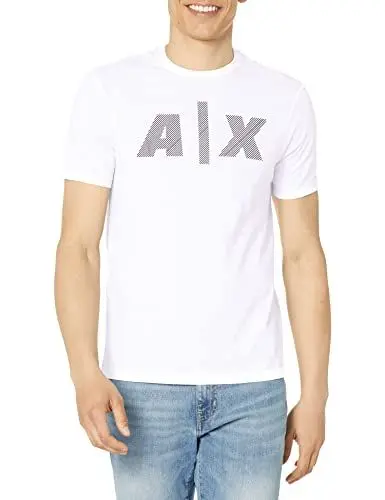 Produktbild: Armani Exchange Herren fettgedrucktem Logo T-Shirt, White, XL