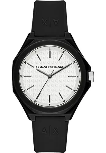 Produktbild: Armani Exchange Herrenuhr 3-Zeiger-Werk Nylon schwarz, AX4600