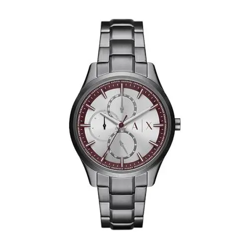 Produktbild: Armani Exchange Herrenuhr Dante Quarz/Multi Uhrwerk 42 mm Gehäusegröße mit Edelstahlarmband AX1877