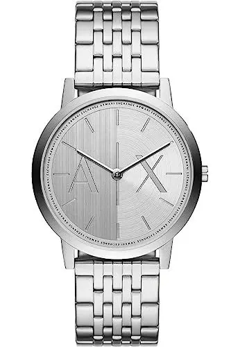 Produktbild: Armani Exchange Herrenuhr quarz/2 Zeiger Uhrwerk 40mm Gehäusegröße mit Edelstahlarmband AX2870