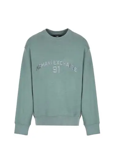 Produktbild: Armani Exchange Men's Armani 91 Logo Crewneck Sweatshirt, Balsam Green, XXL