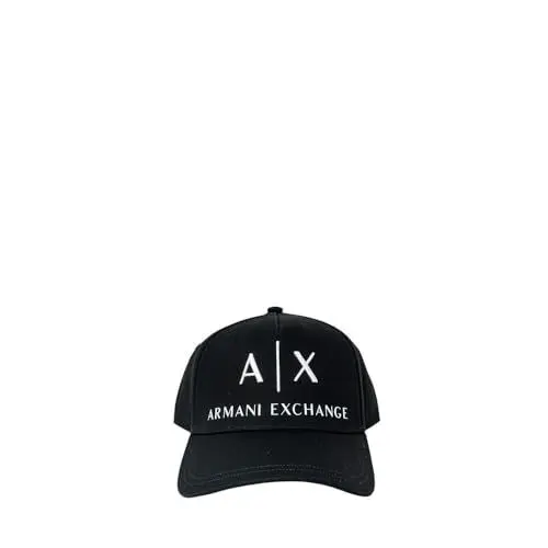 Produktbild: Armani Exchange Men's Essential, Embroidered Logo Baseball Cap, Black/White, Einheitsgröße