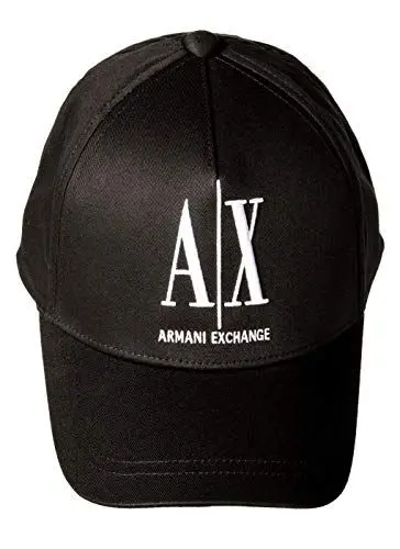 Produktbild: Armani Exchange Men's Icon Project, Embroidered Logo Baseball Cap, Black, Einheitsgröße